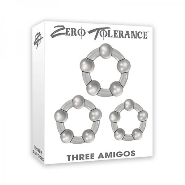 Zt Three Amigos Cock Ring Set Of 3 - happyshop365247