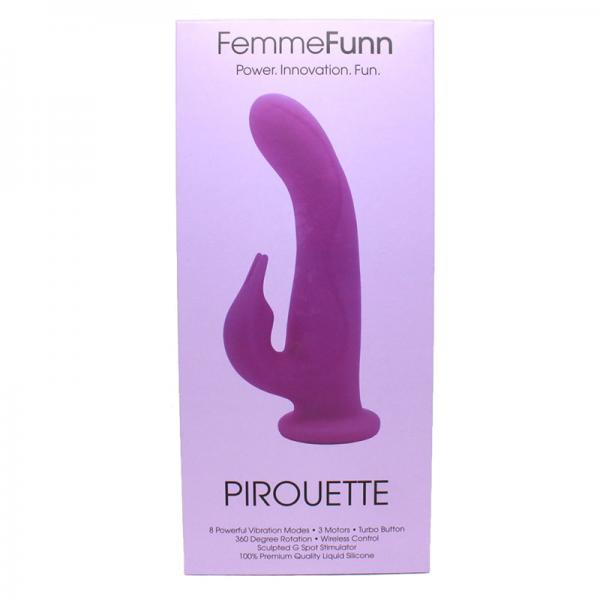 Femmefunn Pirouette Purple Rabbit Vibrator - happyshop365247