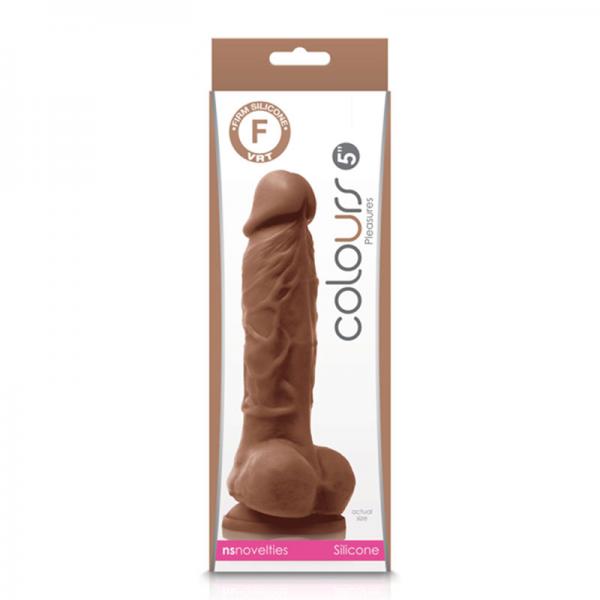 Colours Pleasures 5 inches Dildo Brown - happyshop365247
