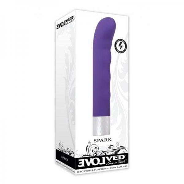 Evolved Spark Purple 10 Speed And Functions With Turbo Boost Mode Waterproof - happyshop365247