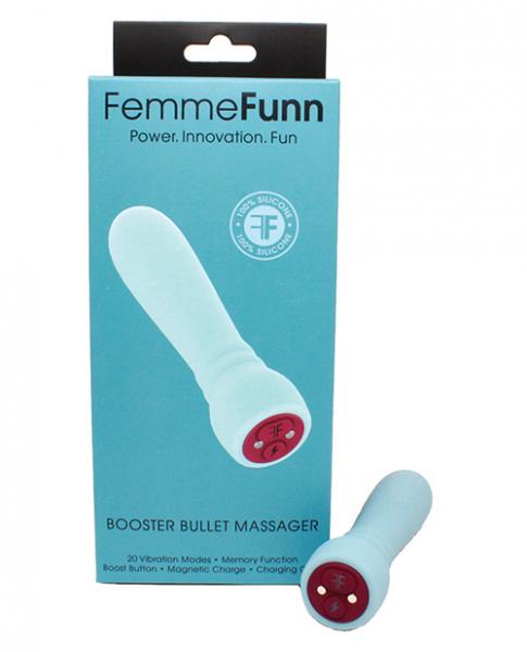 Femmefunn Booster Bullet Vibrator Light Blue - happyshop365247