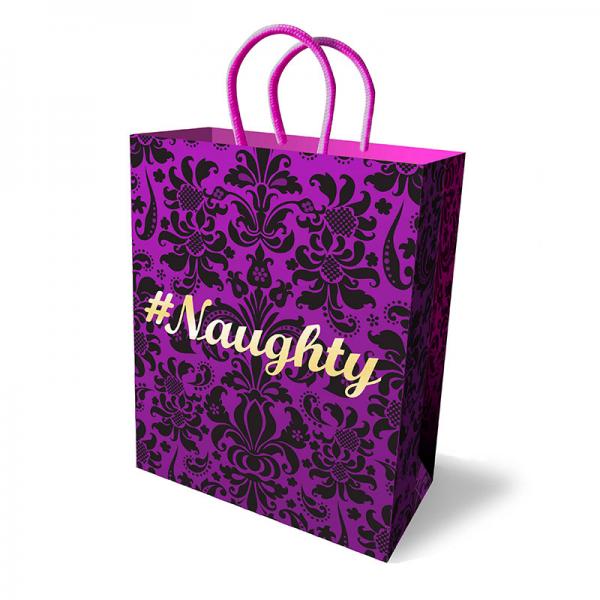 #Naughty Gift Bag Purple 10 inches - happyshop365247