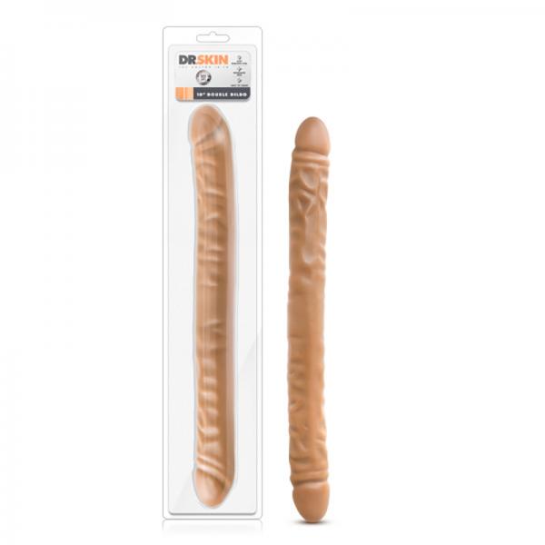 Dr Skin 18 inches Double Dildo Mocha Tan - happyshop365247