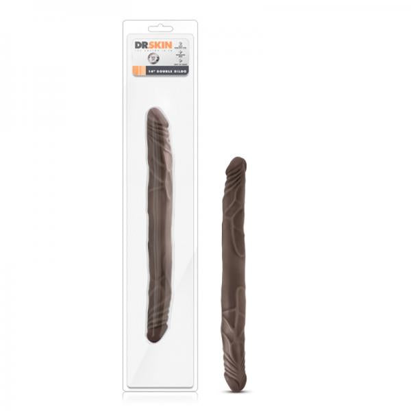 Dr Skin 14 inches Double Dildo Chocolate - happyshop365247