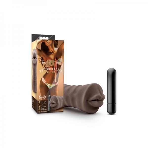 Hot Chocolate Heather Brown Mouth Stroker - happyshop365247