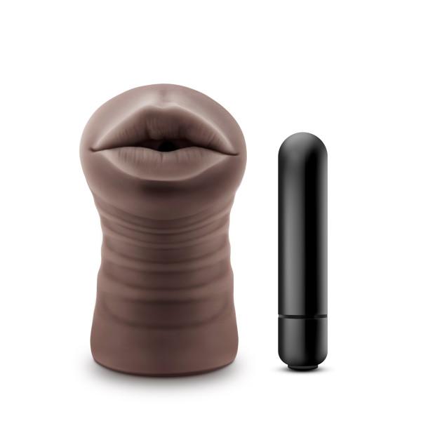 Hot Chocolate Heather Brown Mouth Stroker - happyshop365247