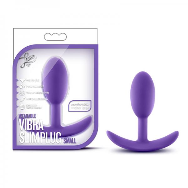 Luxe - Wearable Vibra Slim Plug - Small - Purple - happyshop365247