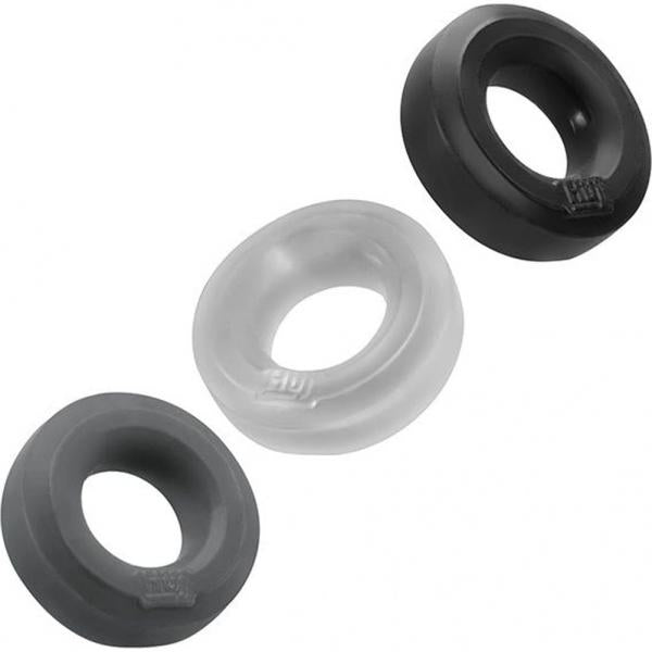 Hunkyjunk Huj3 3-pack C-ring, Tar Multi - happyshop365247