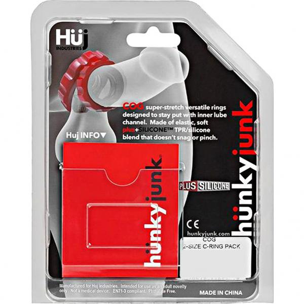Hunkyjunk Cog 2 Size C-ring, Pack, Tar / Stone - happyshop365247