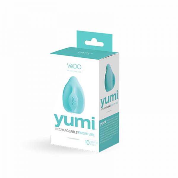 Vedo Yumi Rechargeable Finger Vibe - Tease Me Turquoise - happyshop365247