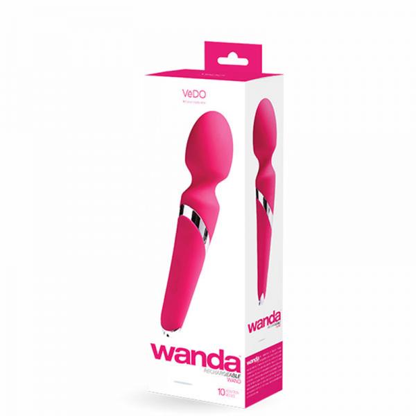 Vedo Wanda Rechargeable Wand Vibe - Foxy Pink - happyshop365247