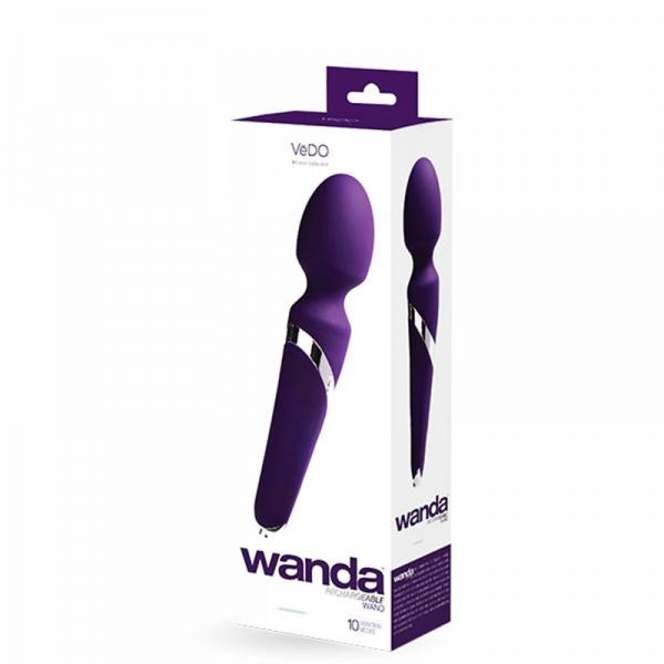 Vedo Wanda Rechargeable Wand Vibe - Deep Purple - happyshop365247