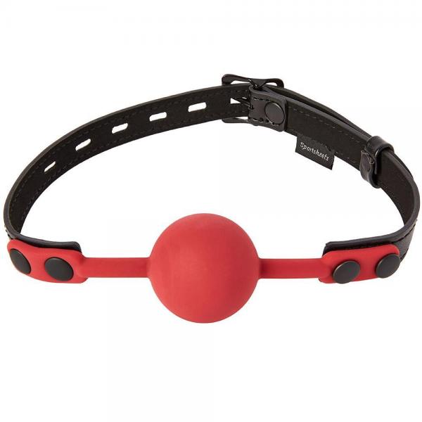 Sportsheets Saffron Ball Gag Black Red - happyshop365247