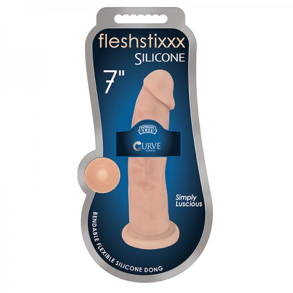 Fleshstixxx Silicone Silexpan Dildo 7in Vanilla - happyshop365247