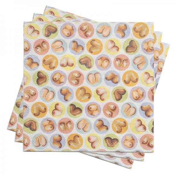 Mini Boob Napkins Pack Of 8 - happyshop365247