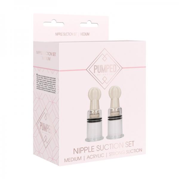 Pumped - Nipple Suction Set Medium - Rose - happyshop365247