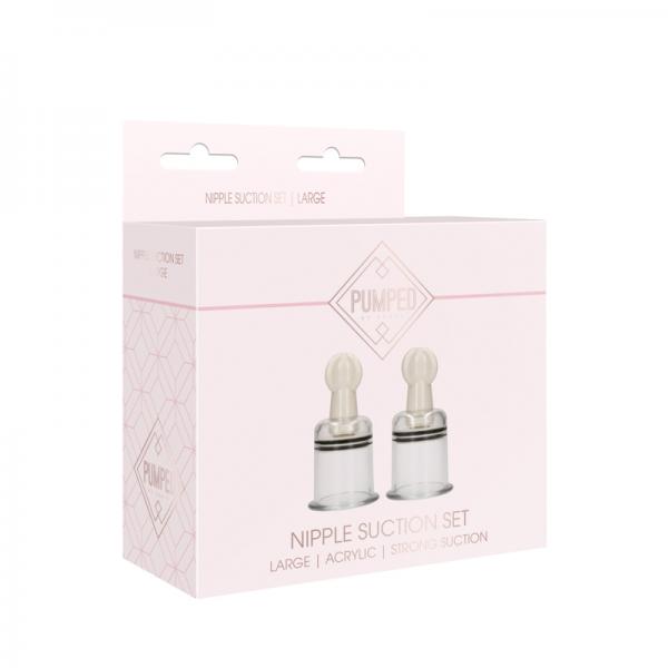Pumped - Nipple Suction Sets Large - Rose - happyshop365247