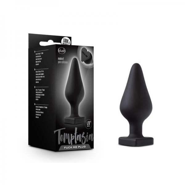 Temptasia Fuck Me Butt Plug Black - happyshop365247
