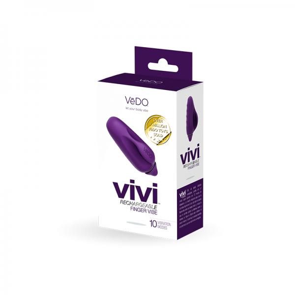 Vive Rechargeable Finger Vibe Deep Purple - happyshop365247