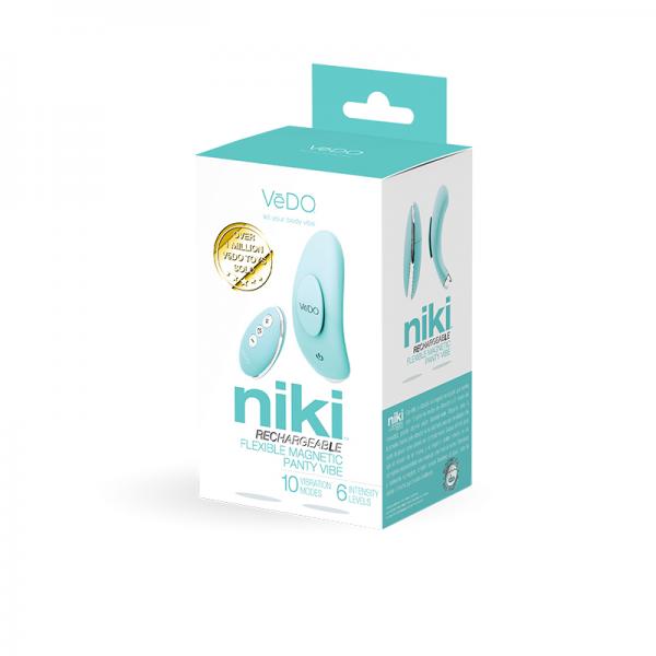 Niki Rechargeable Panty Vibe Tease Me Turquoise - happyshop365247