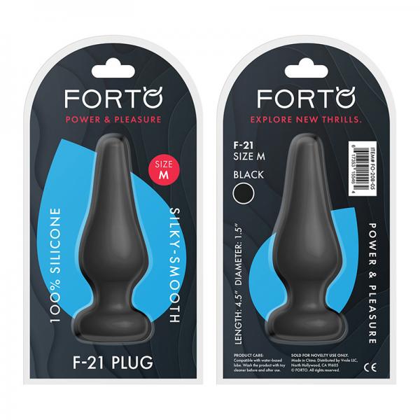 Forto F-21: Tear Drop Medium Black - happyshop365247