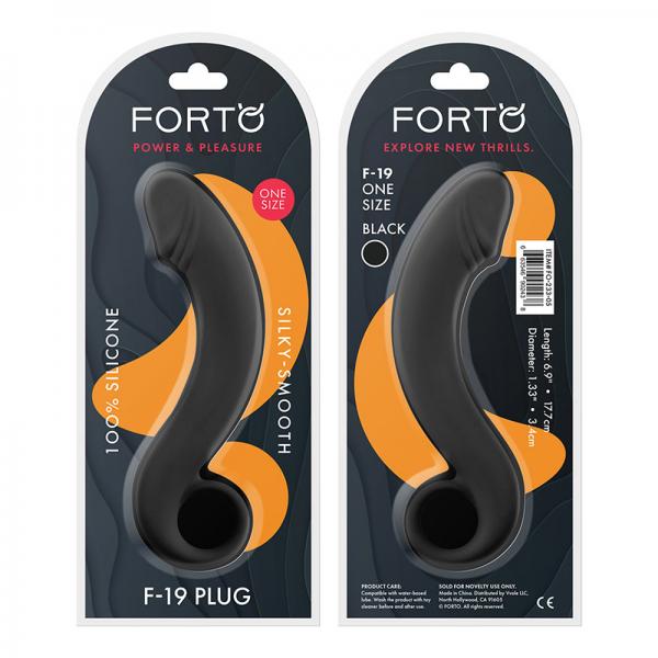 Forto F-19: 100% Silicone Plug Black - happyshop365247