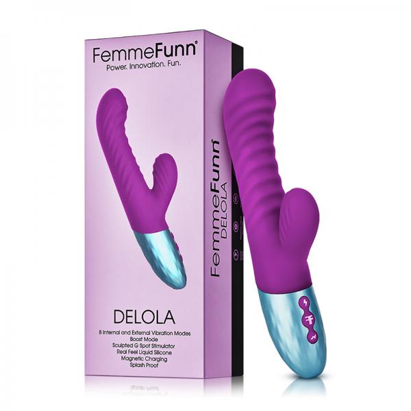 Femmefunn Delola Rabbit Vibrator Purple - happyshop365247