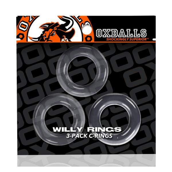Oxballs Willy Rings 3-pack Cockrings O/s Clear - happyshop365247