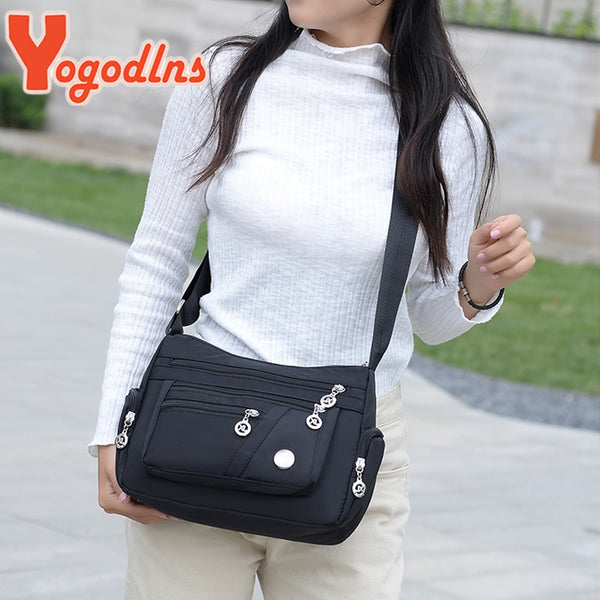 Yogodlns Oxford Waterproof Shoulder Bag Women - happyshop365247