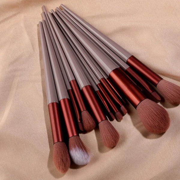 13Pcs Makeup Brush Set, Cosmetic Beauty Tools - happyshop365247