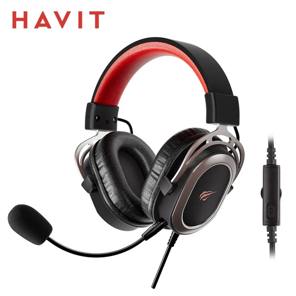 HAVIT H2008d Wired Gaming Headset with 3.5mm Plug 50mm - happyshop365247