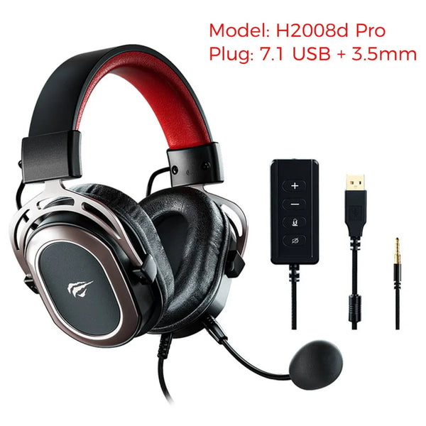 HAVIT H2008d Wired Gaming Headset with 3.5mm Plug 50mm - happyshop365247
