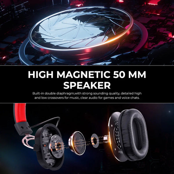 HAVIT H2008d Wired Gaming Headset with 3.5mm Plug 50mm - happyshop365247