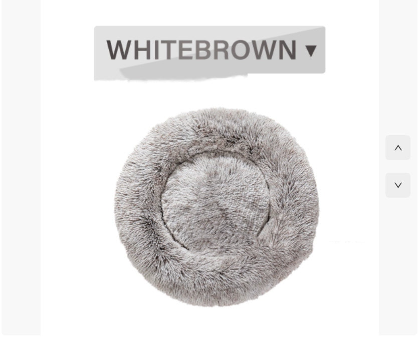 Round Long Hairy Autumn And Winter Nest Pad Cat Mattress - happyshop365247