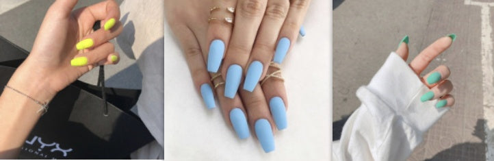 Frosted Ballet Trapezoid Fake Nails Long Section Finished Wearing Nail Art - happyshop365247