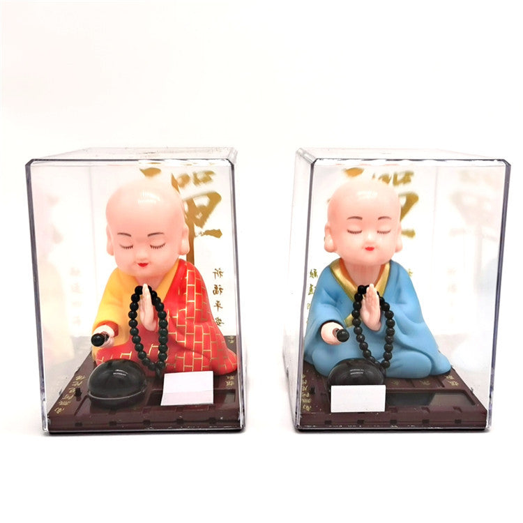 Solar Energy Ornaments Monk Shook His Head