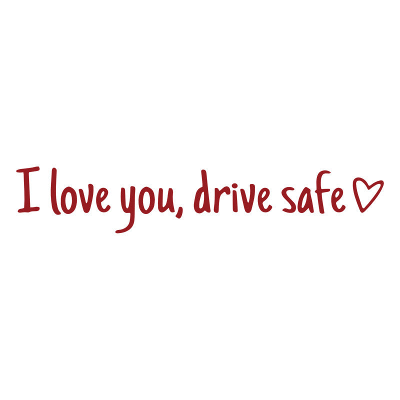 Safe Driving Waterproof Vinyl Bumper Stickers Car Universal Rearview Mirror Decorative Sticker