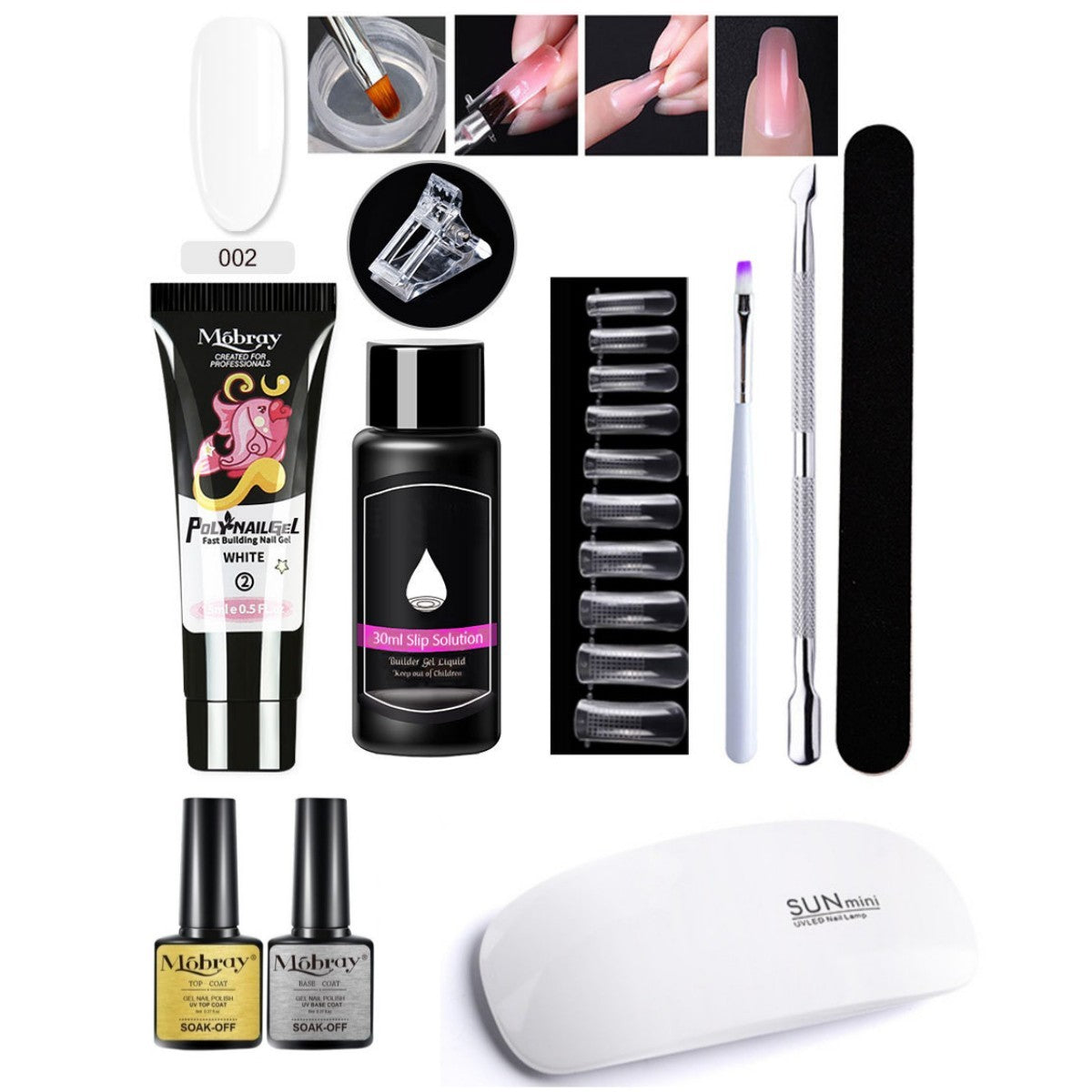 7-Piece Nail Art Crystal Extender Set - happyshop365247