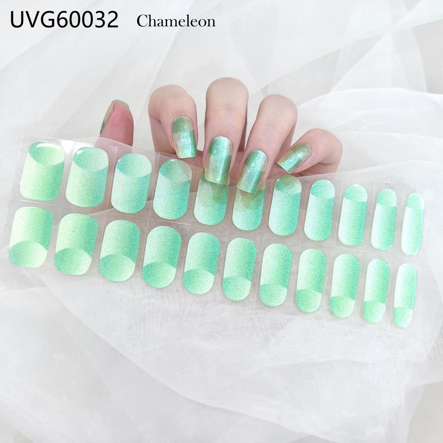 Blush Nail Stickers Uv Semi-baked Gel - happyshop365247