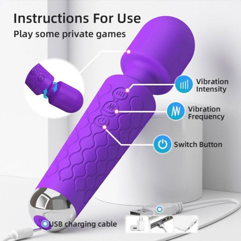 AV Magic Wand Vibrators Clitoris Stimulator Masturbators Dildo Erotic Toys For Adults 18 Powerful Vibrators Toys For Woman - happyshop365247