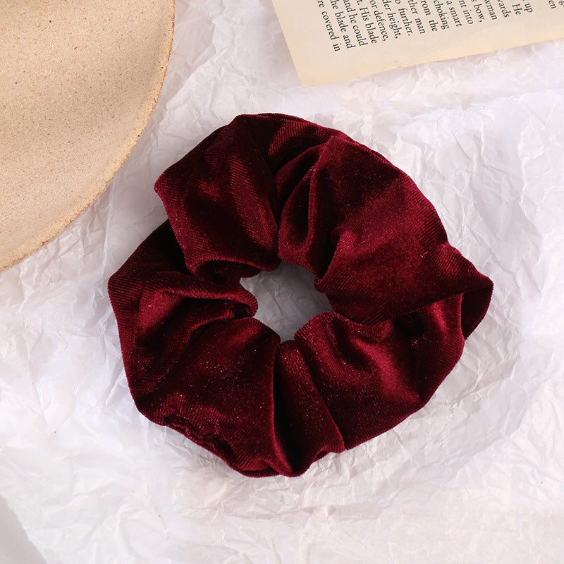 Flannel Hair Tie Hair Rope Amazon Velvet Fashion Ponytail Hair Accessories - happyshop365247