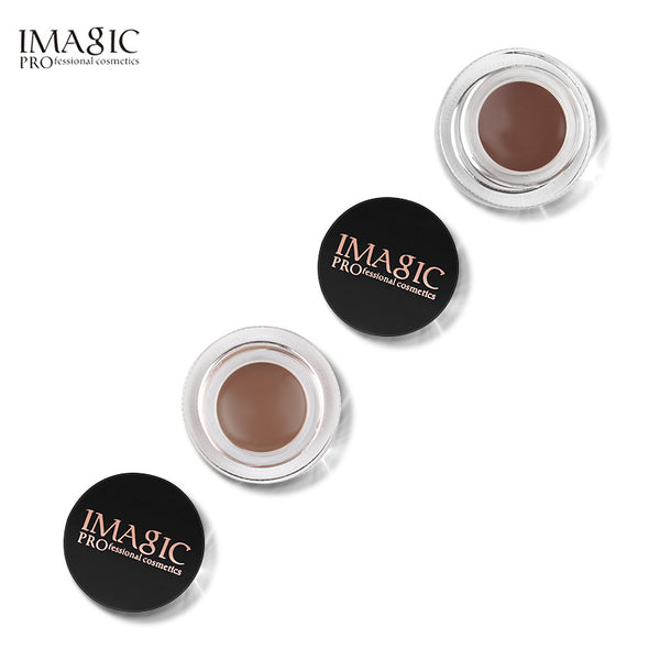 IMAGIC Makeup Waterproof Eyebrow Cream 6 Colors Optional With Brush Head Eyebrow Cream Set - happyshop365247