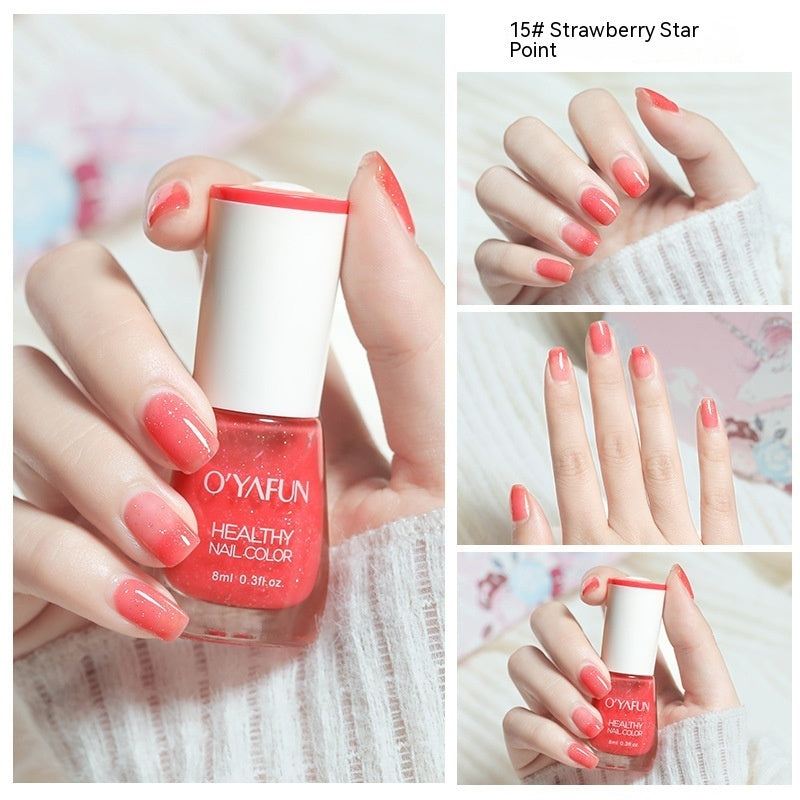 Nail Polish New Water-based Long-lasting Quick-drying Transparent - happyshop365247