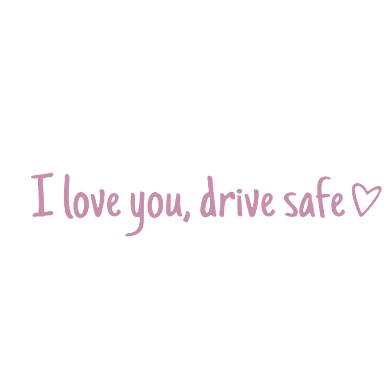 Safe Driving Waterproof Vinyl Bumper Stickers Car Universal Rearview Mirror Decorative Sticker
