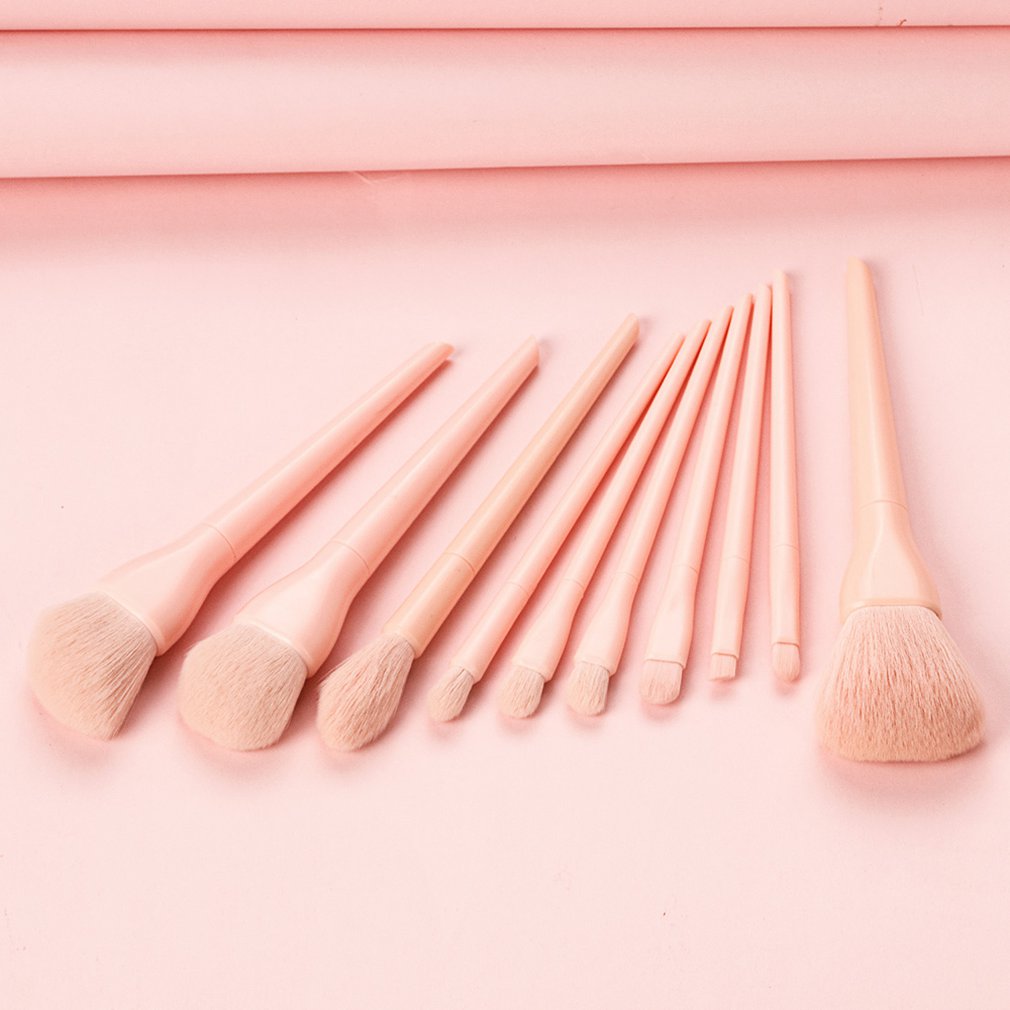 10pcs Luxury Makeup Brushes Sets For Foundation Powder Blush Eyeshadow Concealer Lip Eye Makeup Brush Cosmetics Beauty Tool - happyshop365247