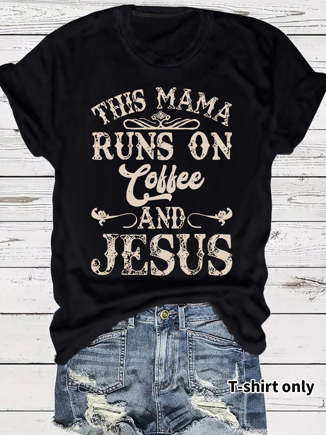 Short sleeved coffee is running