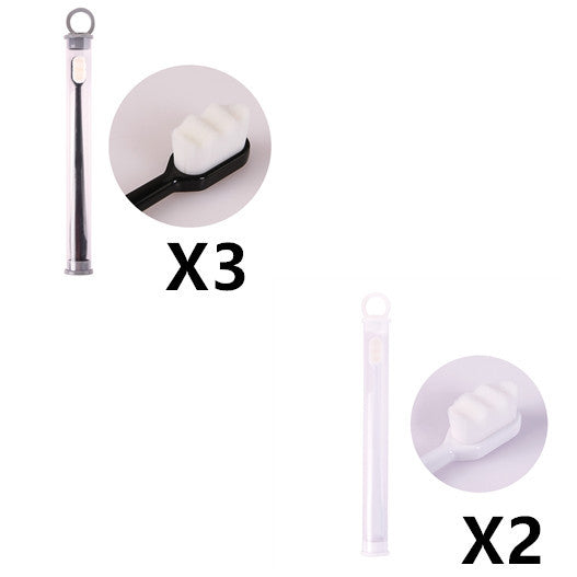 Ultra-fine Toothbrush Super Soft Bristle Deep Cleaning Brush Portable For Oral Care Tools Teeth Care Oral Cleaning Travel - happyshop365247