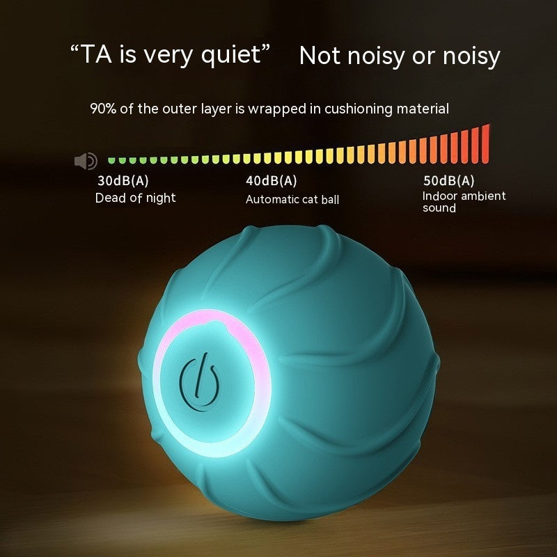 Smart Cat Toys Rolling Ball Pet Cat Owner Interactive Pets Toys Automatic Bouncing Ball USB Self Hi Teasing Kittens Jumping Ball - happyshop365247