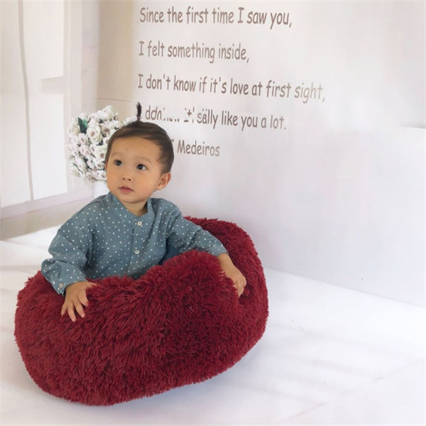 Round Long Hairy Autumn And Winter Nest Pad Cat Mattress - happyshop365247