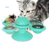 Cat Rotating Windmill Multi-Function Toys Itch Scratching Device Teeth Shining Toy - happyshop365247